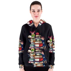 Back To School Women s Zipper Hoodie by Valentinaart