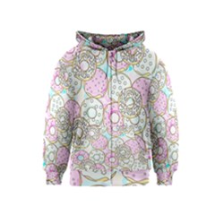 Donuts Pattern Kids  Zipper Hoodie by ValentinaDesign