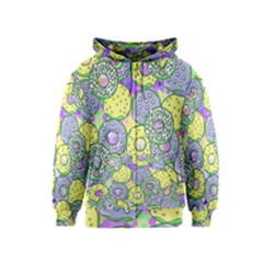 Donuts Pattern Kids  Zipper Hoodie by ValentinaDesign