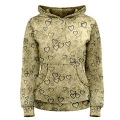 Heart Pattern Women s Pullover Hoodie by ValentinaDesign