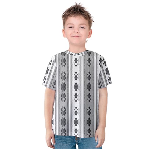 Folklore Pattern Kids  Cotton Tee by ValentinaDesign