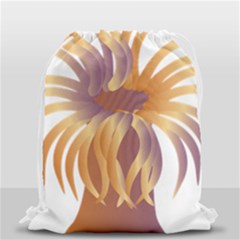 Sea Anemone Drawstring Bag (small) by Mariart