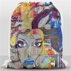 Graffiti Mural Street Art Painting Drawstring Bag (large) by BangZart