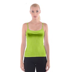 Line Green Spaghetti Strap Top by Mariart