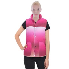 Line Pink Space Sexy Rainbow Women s Button Up Puffer Vest by Mariart