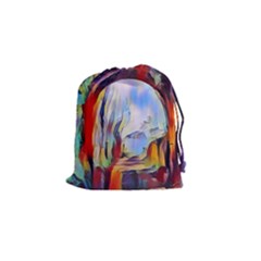 Abstract Tunnel Drawstring Pouches (small)  by NouveauDesign