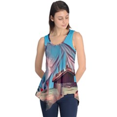 Modern Norway Painting Sleeveless Tunic by NouveauDesign