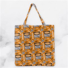 Halloween Thirsty Vampire Signs Grocery Tote Bag by iCreate