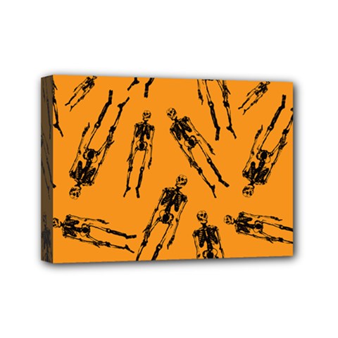 Halloween Skeletons  Mini Canvas 7  X 5  by iCreate