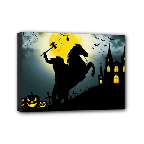 Headless Horseman Mini Canvas 7  X 5  by Valentinaart