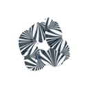 Art Deco, black,white,graphic design,vintage,elegant,chic Velvet Scrunchie View1