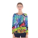 Magic cube abstract art Women s Long Sleeve Tee View1