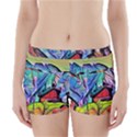 Magic cube abstract art Boyleg Bikini Wrap Bottoms View1