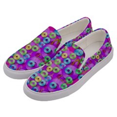 Festive Metal And Gold In Pop Art Men s Canvas Slip Ons by pepitasart