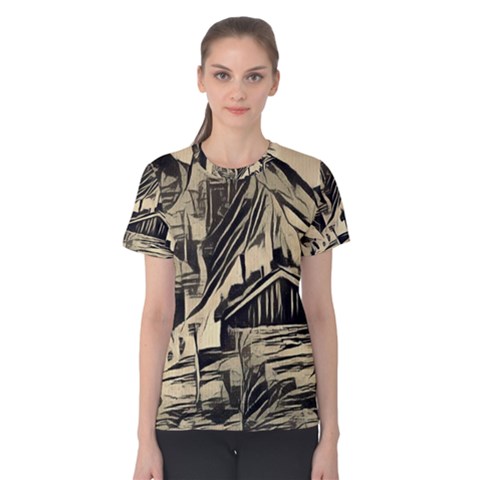 Ink Art Women s Cotton Tee by NouveauDesign