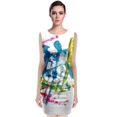 No 128 Classic Sleeveless Midi Dress by AdisaArtDesign
