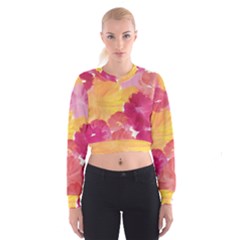 No 136 Cropped Sweatshirt by AdisaArtDesign