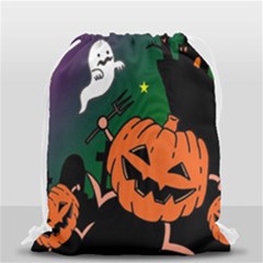 Happy Halloween Drawstring Bag (small) by Mariart