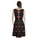 Roses From The Fantasy Garden Sleeveless Waist Tie Chiffon Dress View2