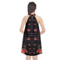 Roses From The Fantasy Garden Halter Neckline Chiffon Dress  View2