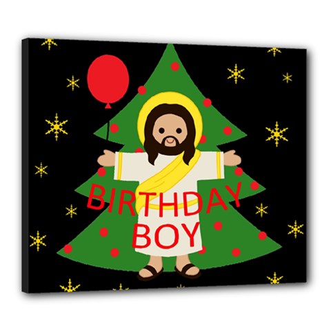 Jesus - Christmas Canvas 24  X 20  by Valentinaart