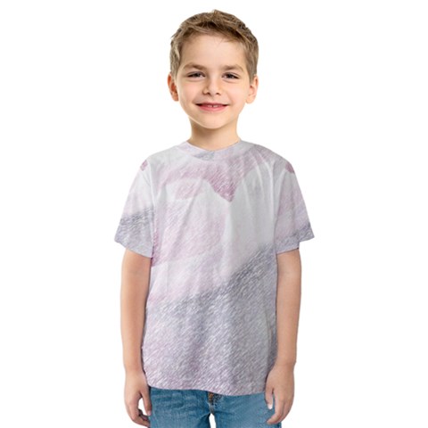 Rose Pink Flower  Floral Pencil Drawing Art Kids  Sport Mesh Tee by picsaspassion