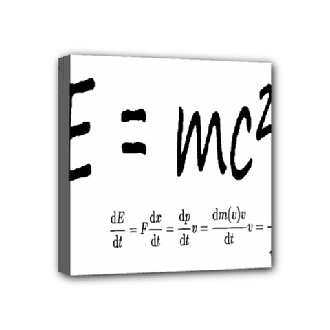 E=mc2 Formula Physics Relativity Mini Canvas 4  X 4  by picsaspassion