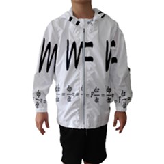 E=mc2 Formula Physics Relativity Hooded Wind Breaker (kids) by picsaspassion