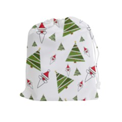Christmas Santa Claus Decoration Drawstring Pouches (extra Large) by Celenk