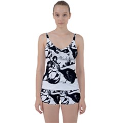 Vintage Thanksgiving Tie Front Two Piece Tankini by Valentinaart