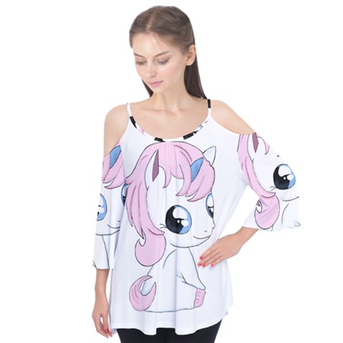 Baby Unicorn Flutter Tees by Valentinaart