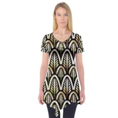 Art Deco Short Sleeve Tunic  by NouveauDesign