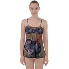 Thanksgiving Turkey Babydoll Tankini Set by Valentinaart