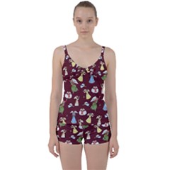 Christmas Angels  Tie Front Two Piece Tankini by Valentinaart