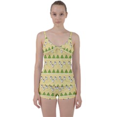 Christmas Angels  Tie Front Two Piece Tankini by Valentinaart