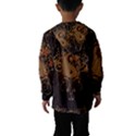The Sign Ying And Yang With Floral Elements Hooded Wind Breaker (Kids) View2