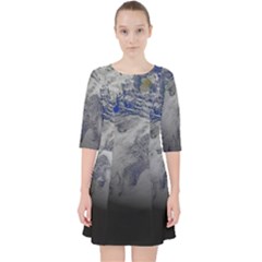 A Sky View Of Earth Pocket Dress by Celenk
