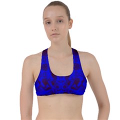 Pattern Criss Cross Racerback Sports Bra by gasi