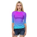 Pattern Quarter Sleeve Raglan Tee View1