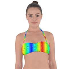 Pattern Halter Bandeau Bikini Top by gasi