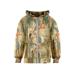 Egyptian Man Sun God Ra Amun Kids  Zipper Hoodie by Celenk