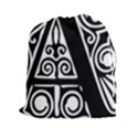 Alphabet Calligraphy Font A Letter Drawstring Pouches (XXL) View1