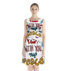 Christian Christianity Religion Sleeveless Waist Tie Chiffon Dress by Celenk