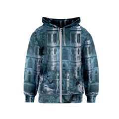 Church Stone Rock Building Kids  Zipper Hoodie by Celenk