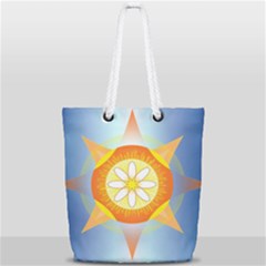 Star Pattern Background Full Print Rope Handle Bag (small) by Celenk