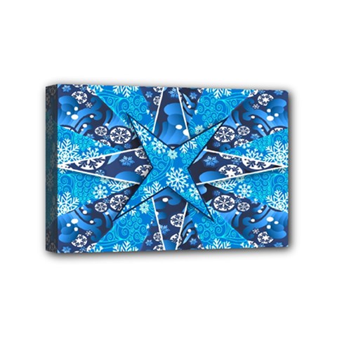 Christmas Background Wallpaper Mini Canvas 6  X 4  by Celenk