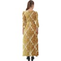 Vintage,gold,damask,floral,pattern,elegant,chic,beautiful,victorian,modern,trendy Button Up Boho Maxi Dress View2