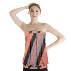 Fabric Textile Texture Surface Strapless Top by Celenk