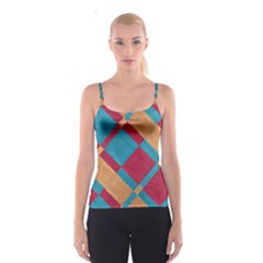 Fabric Textile Cloth Material Spaghetti Strap Top by Celenk