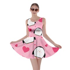 Penguin Love Pattern Skater Dress by Bigfootshirtshop